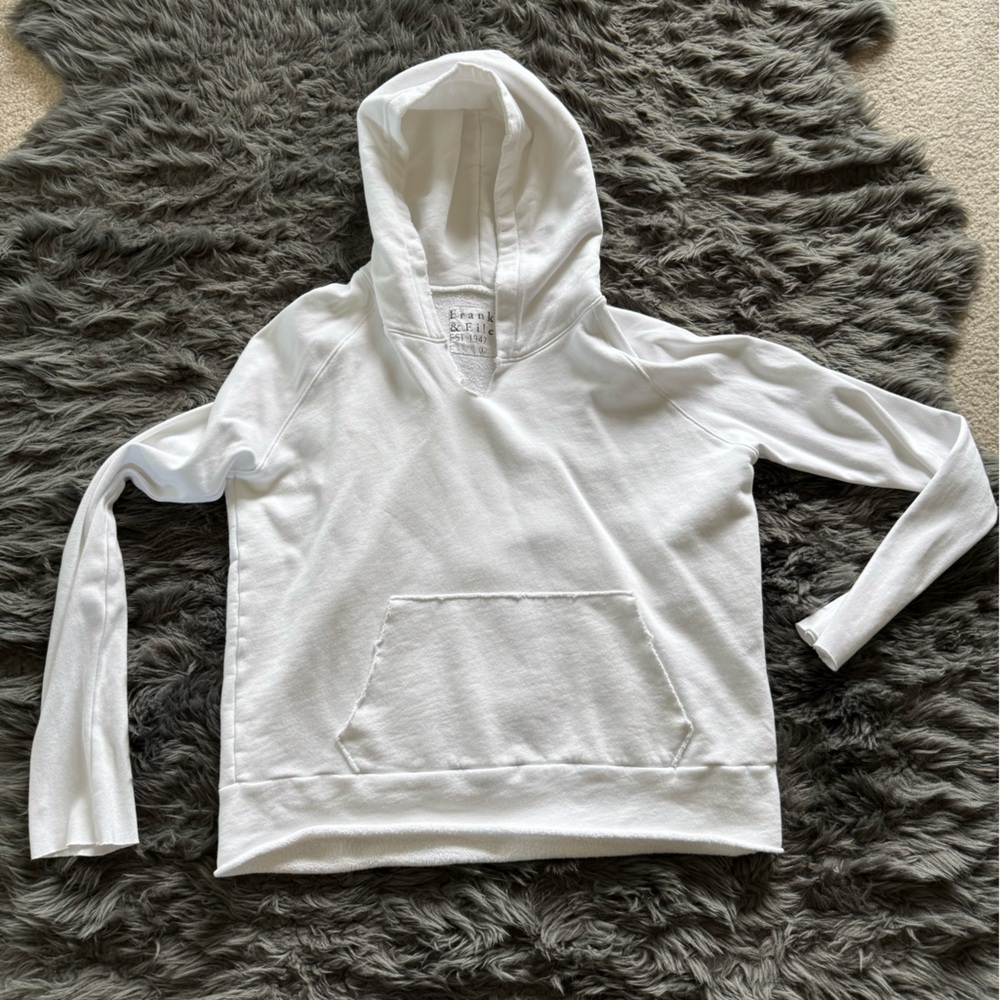 White Frank and Eileen hoodie